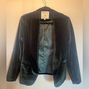 Dark Green Velvet Suit Jacket